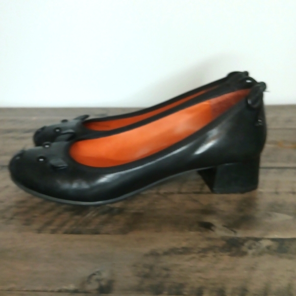 Marc By Marc Jacobs Shoes - Marc by Marc Jacobs Round Toe Block Heel Mouse Ballerina Leather Shoe